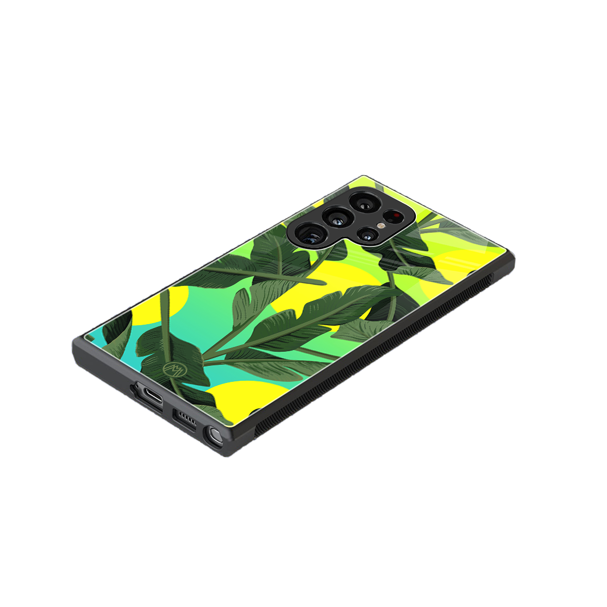 nostalgic floral back phone cover | glass case for samsung galaxy s24 ultra