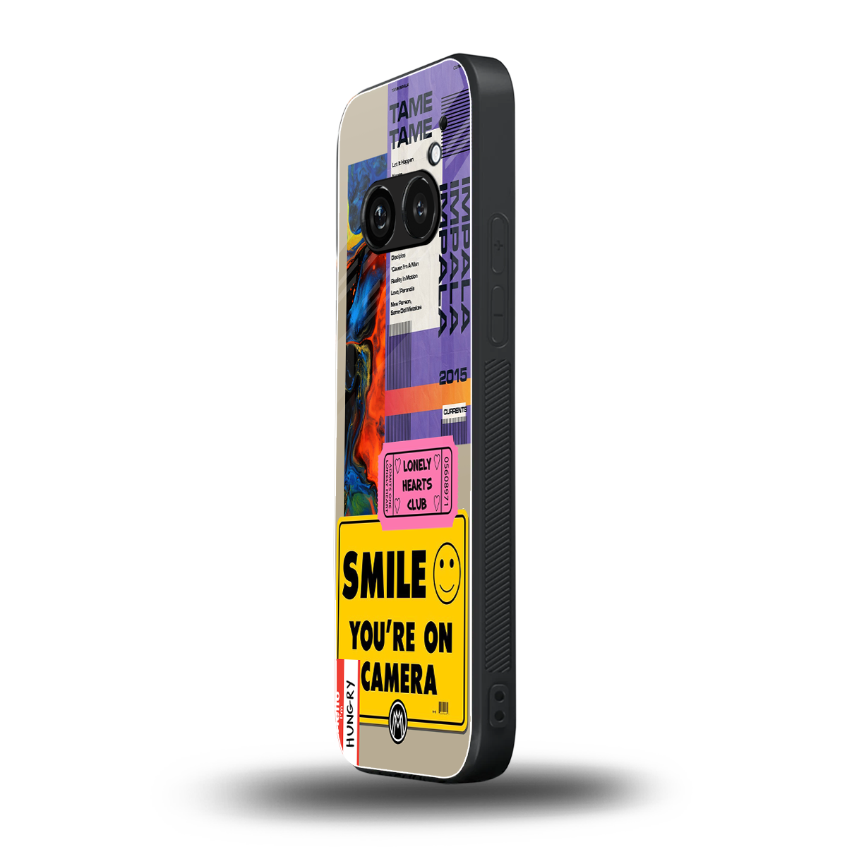 nostalgic stickers back phone cover | glass case for nothing phone 2a