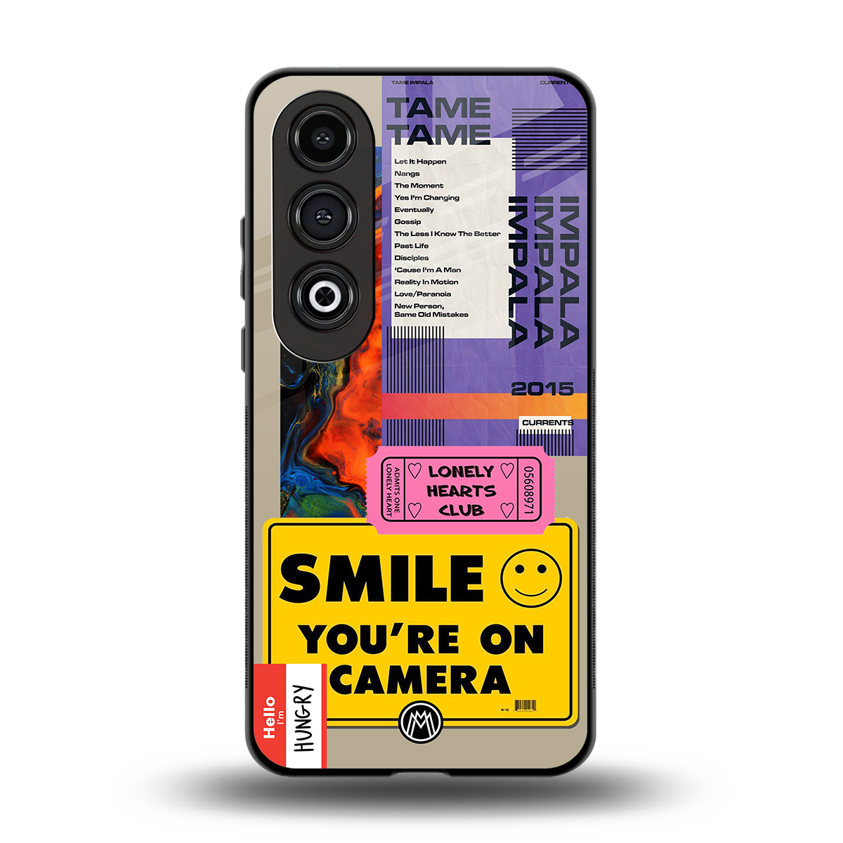 nostalgic stickers back phone cover | glass case for oneplus nord ce 4