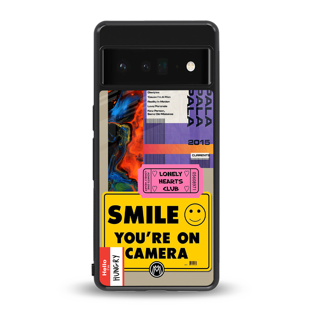 nostalgic stickers back phone cover | glass case for google pixel 6 pro