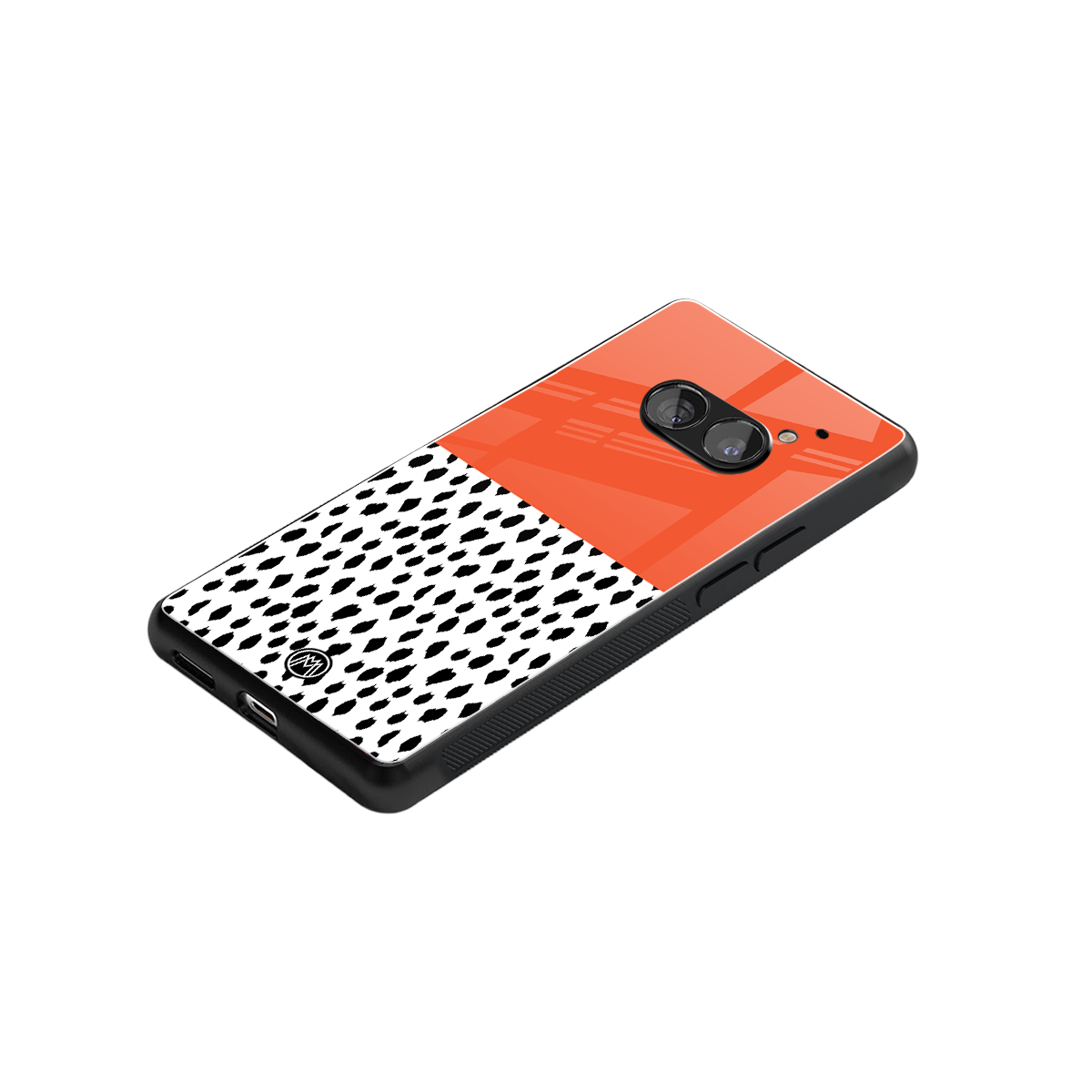 nostalgic tangerine back phone cover | glass case for nothing phone 2a