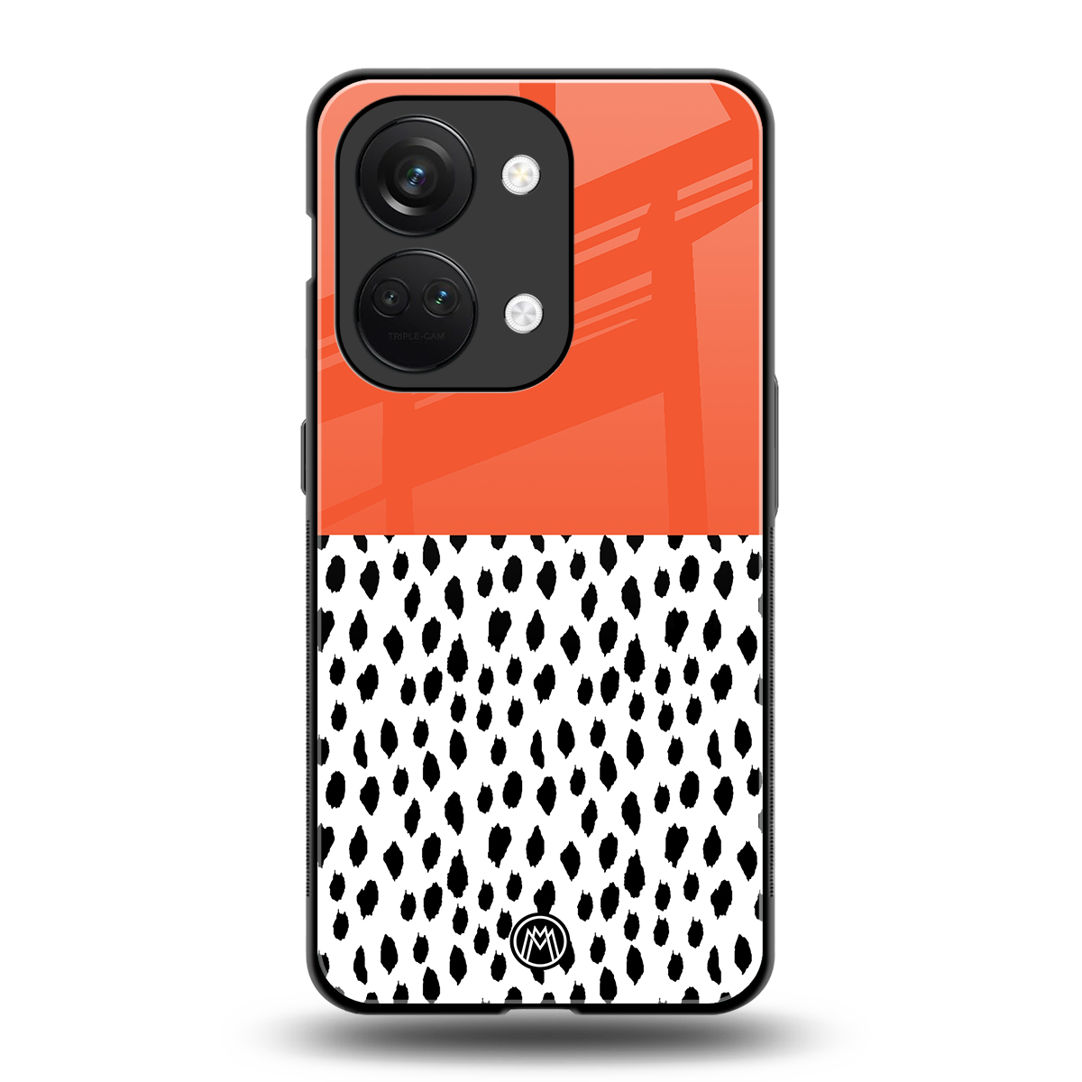 nostalgic tangerine back phone cover | glass case for oneplus nord 3