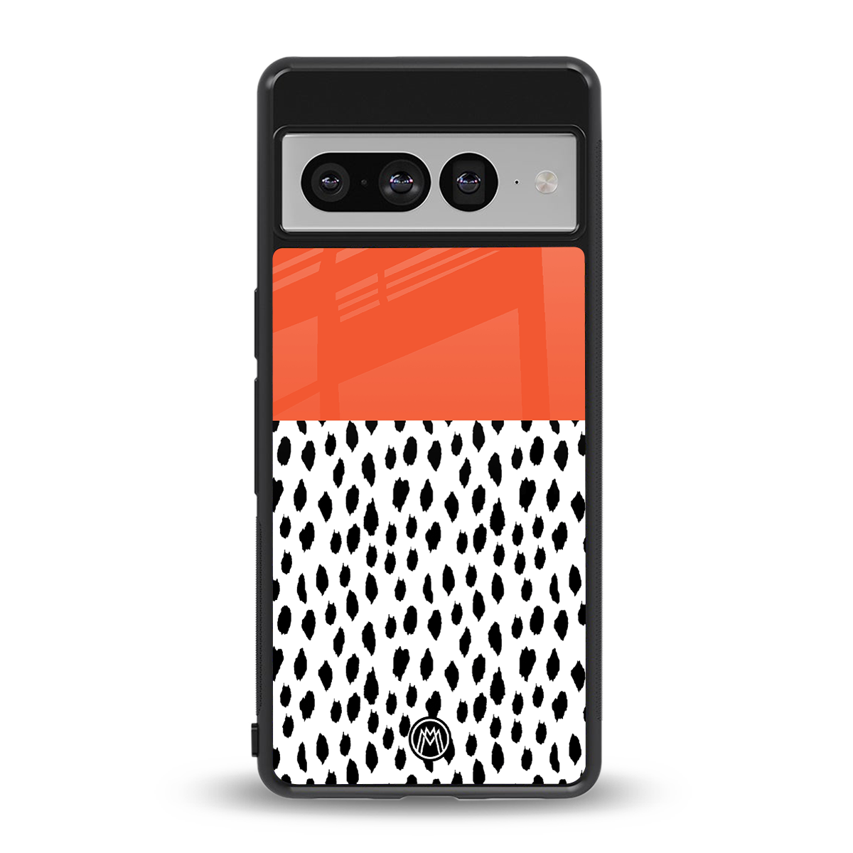 nostalgic tangerine back phone cover | glass case for google pixel 7 pro