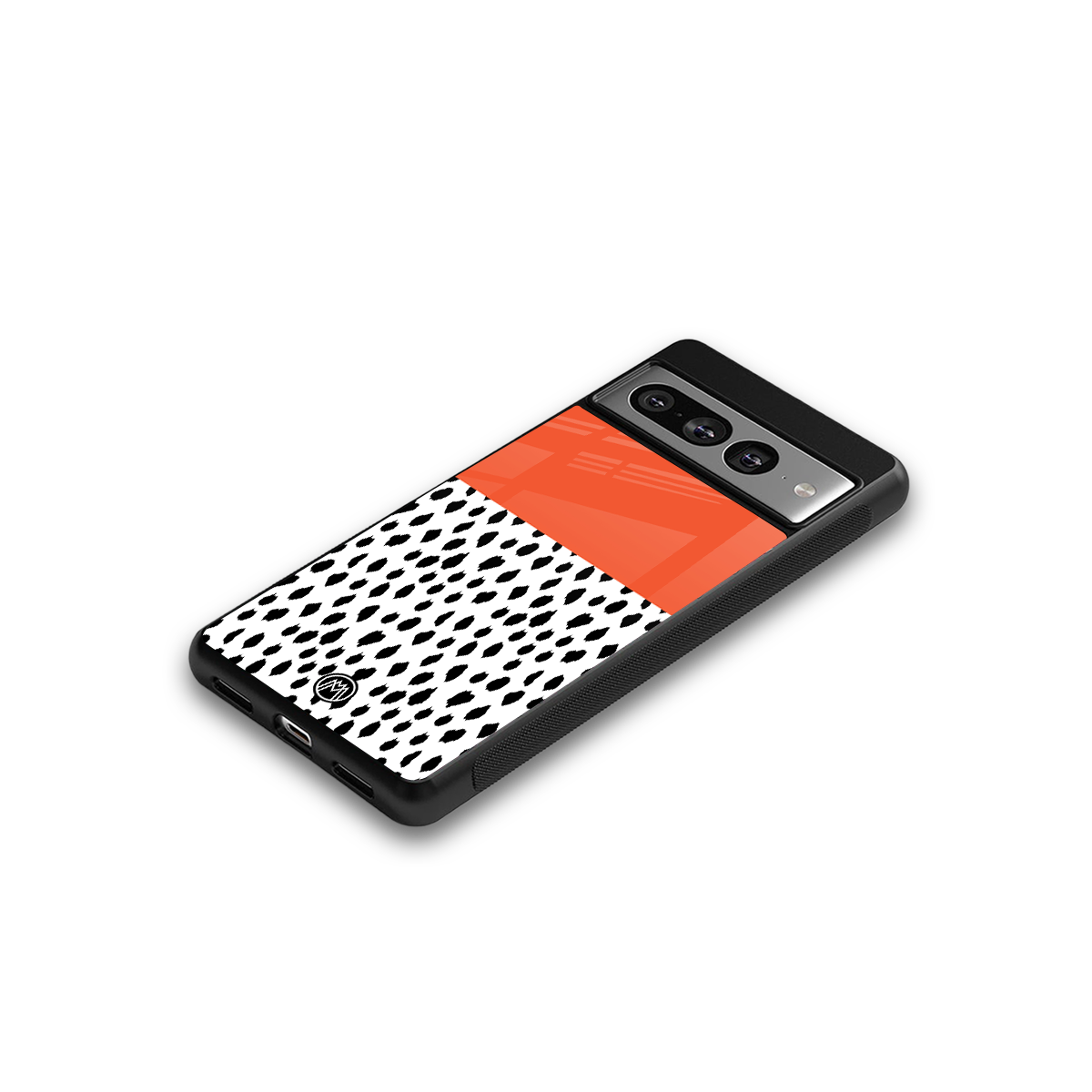 nostalgic tangerine back phone cover | glass case for google pixel 7 pro