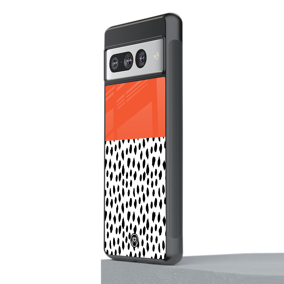 nostalgic tangerine back phone cover | glass case for google pixel 7 pro