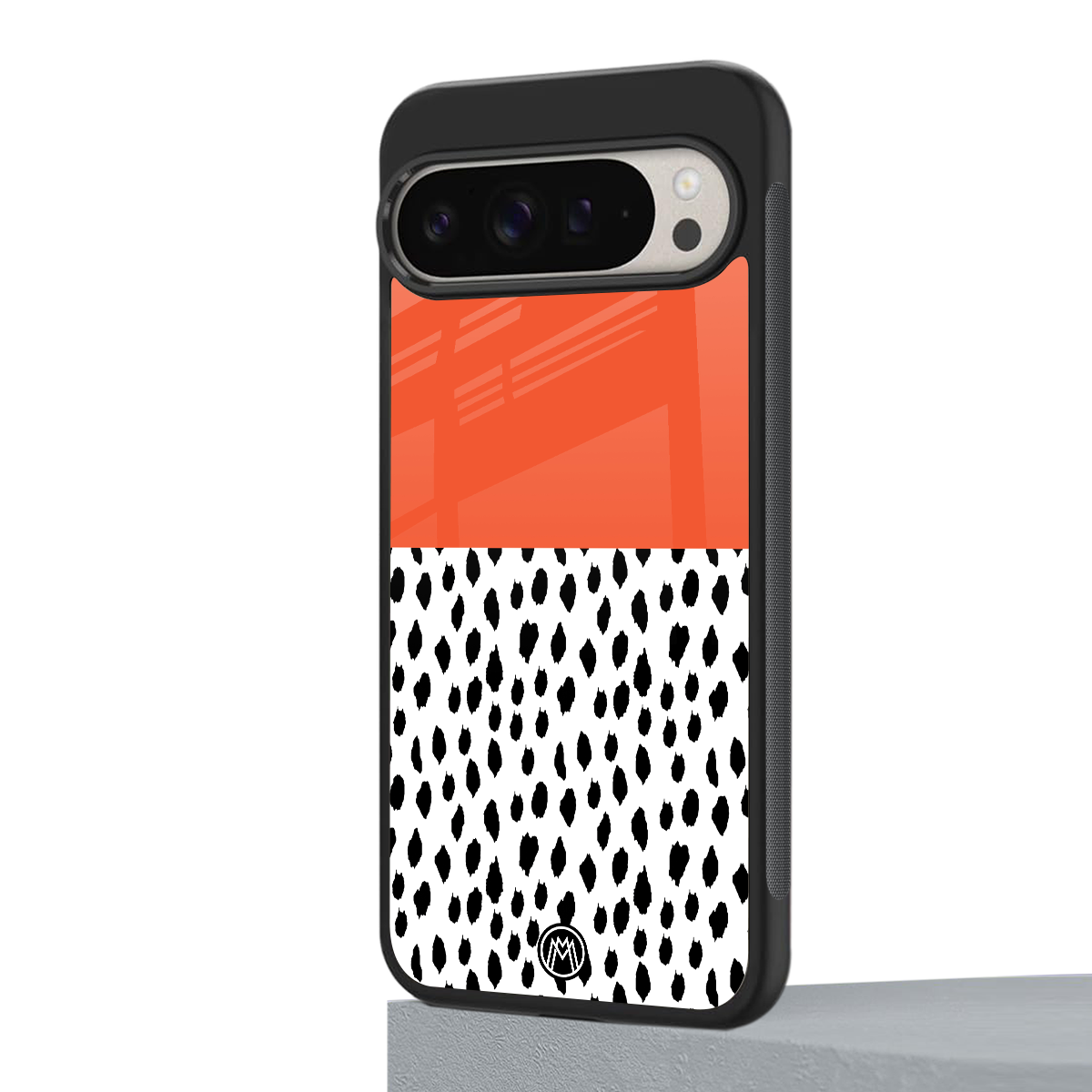 nostalgic tangerine back phone cover | glass case for google pixel 9 pro