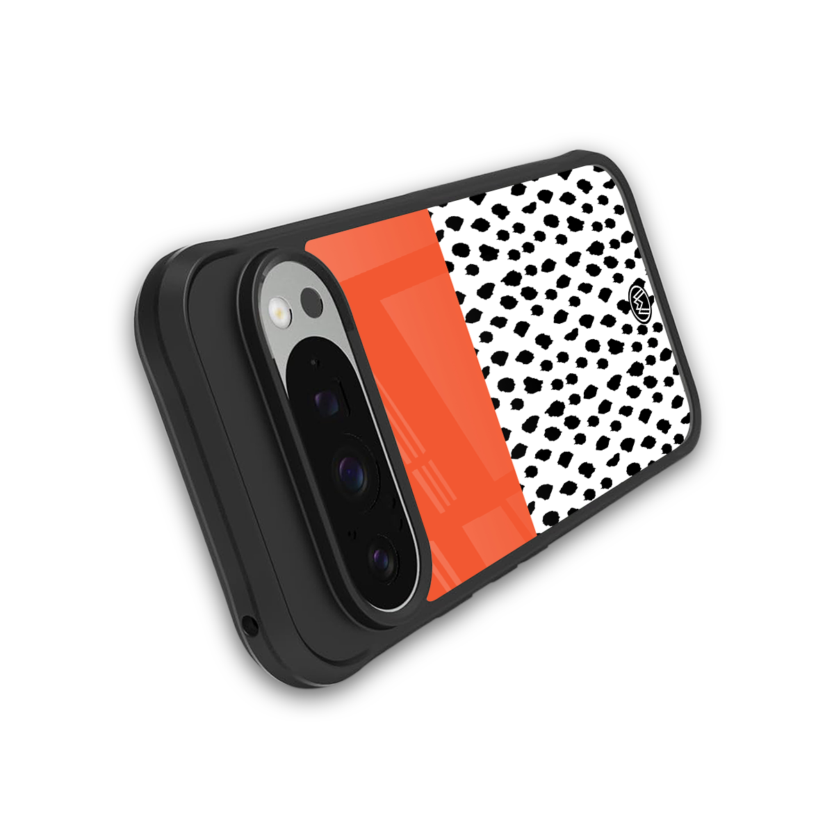 nostalgic tangerine back phone cover | glass case for google pixel 9 pro