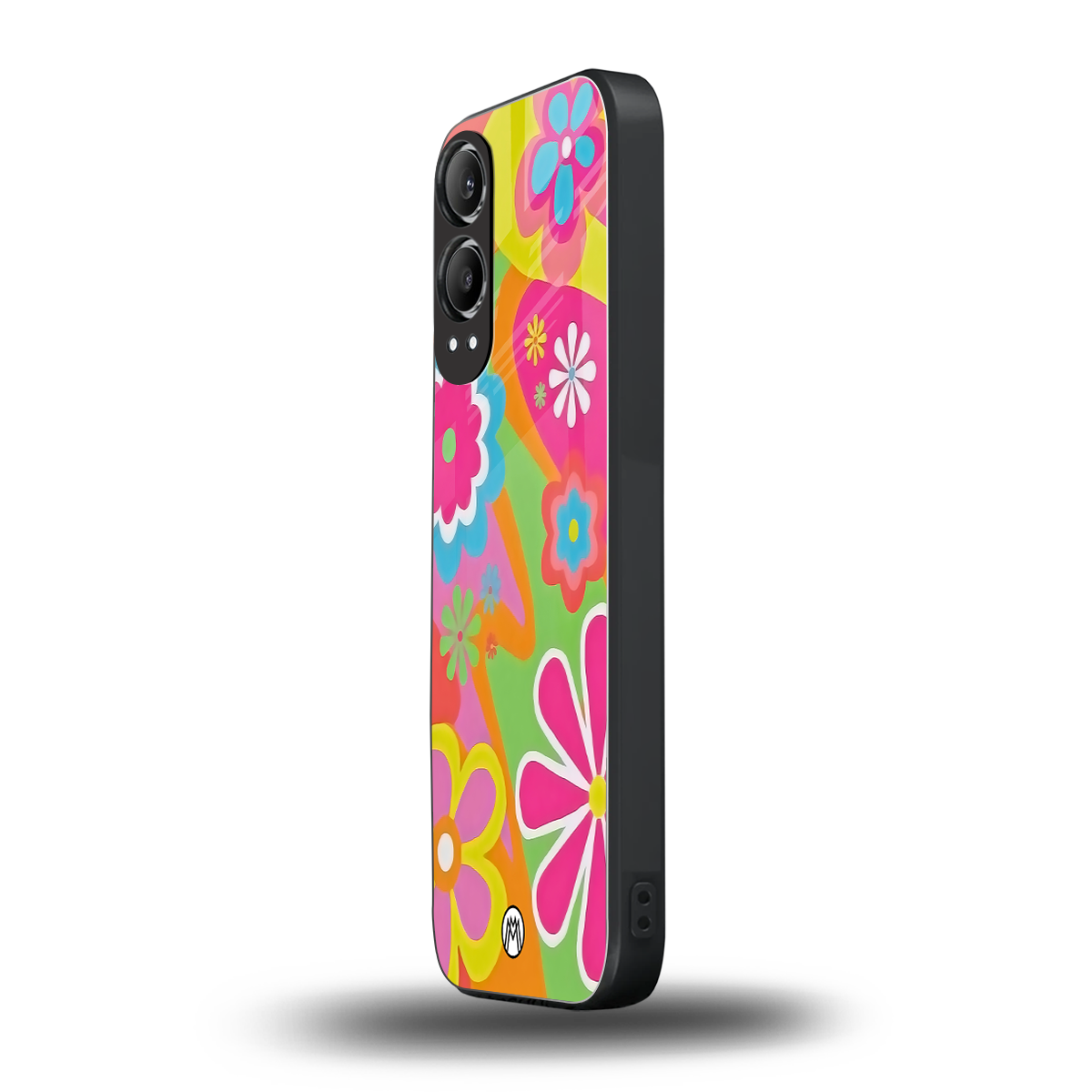 nostalgic wildflower y2k back phone cover | glass case for oneplus nord ce 4 lite