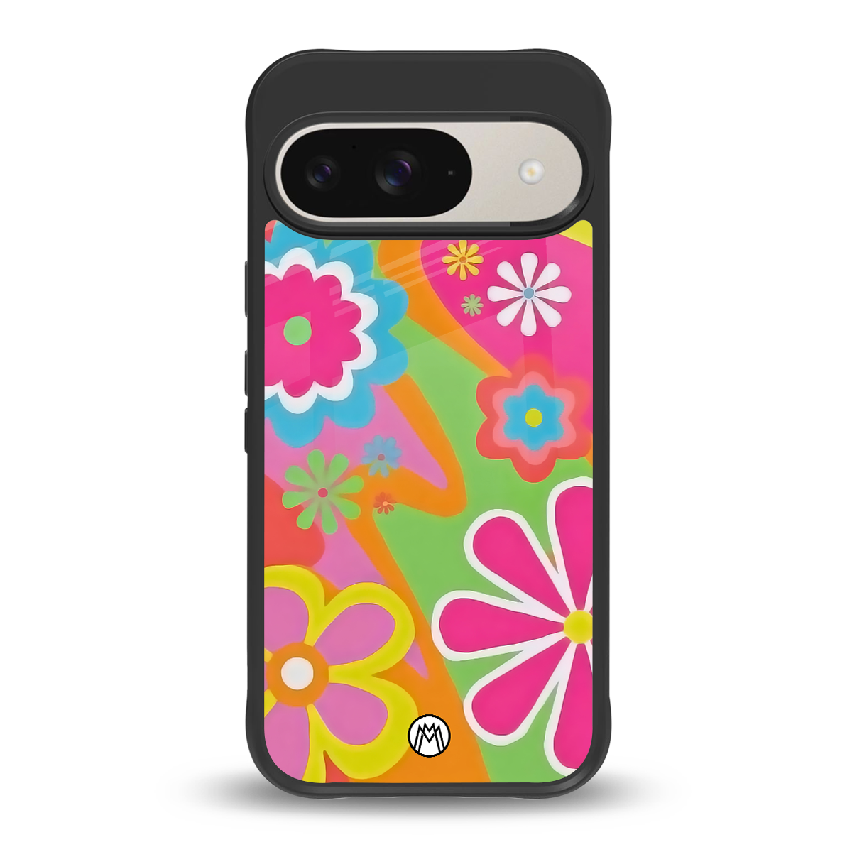 nostalgic wildflower y2k back phone cover | glass case for google pixel 9