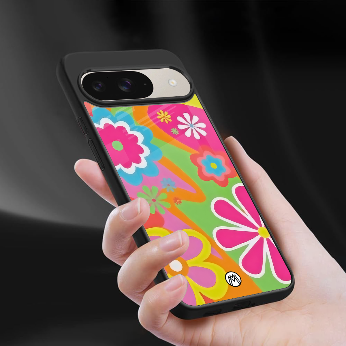 nostalgic wildflower y2k back phone cover | glass case for google pixel 9