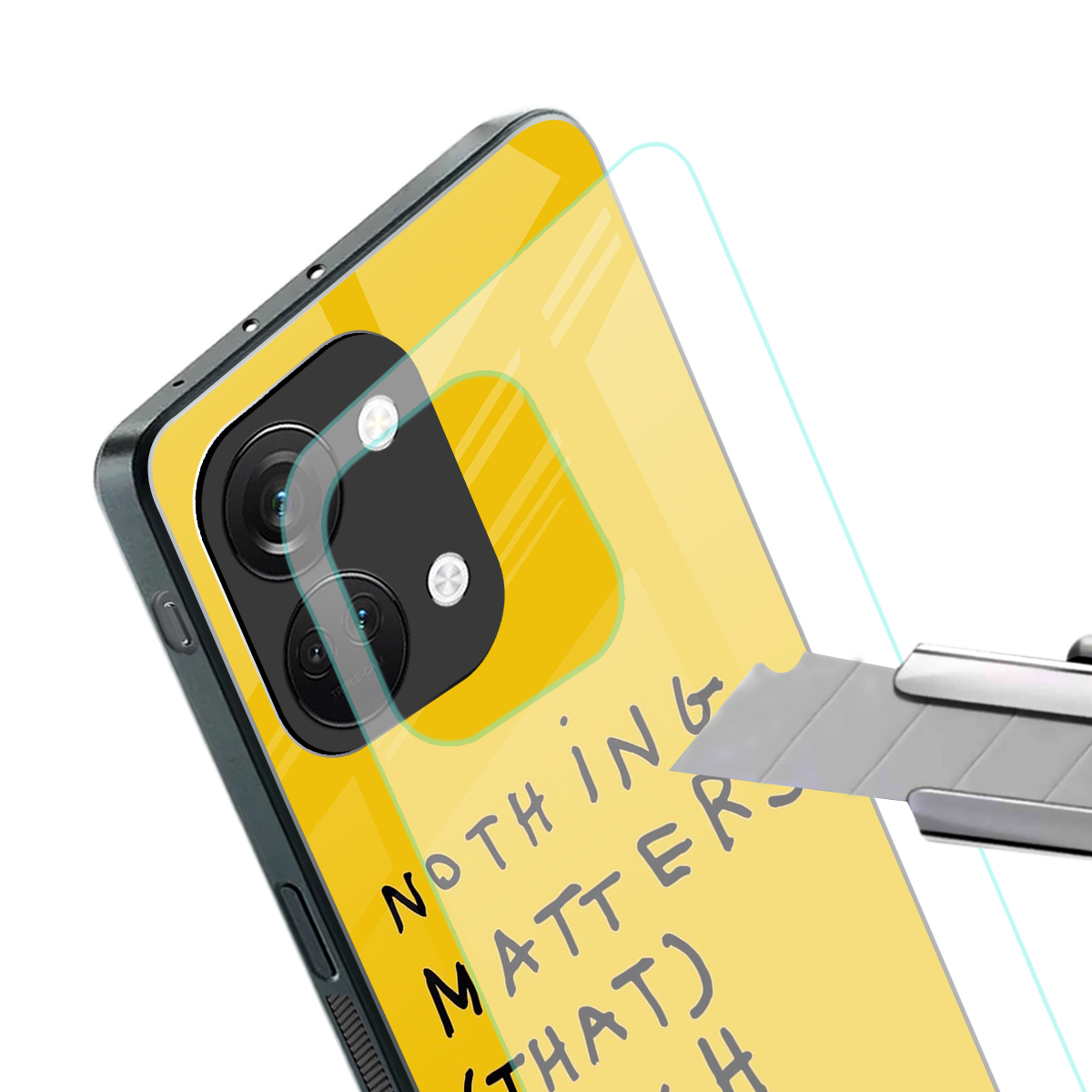 nothing matters that much back phone cover | glass case for oneplus nord 3