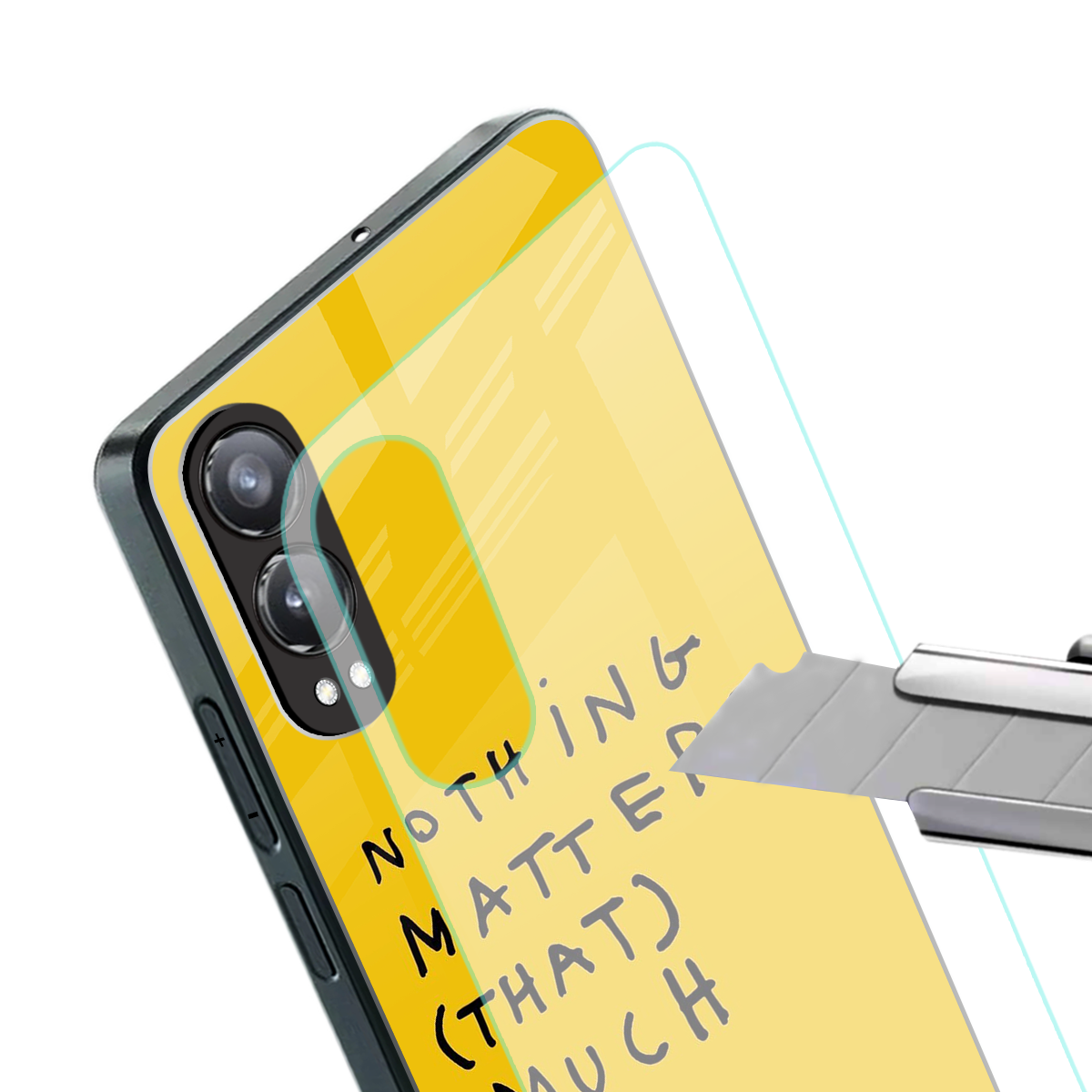 nothing matters that much back phone cover | glass case for oneplus nord ce 4 lite