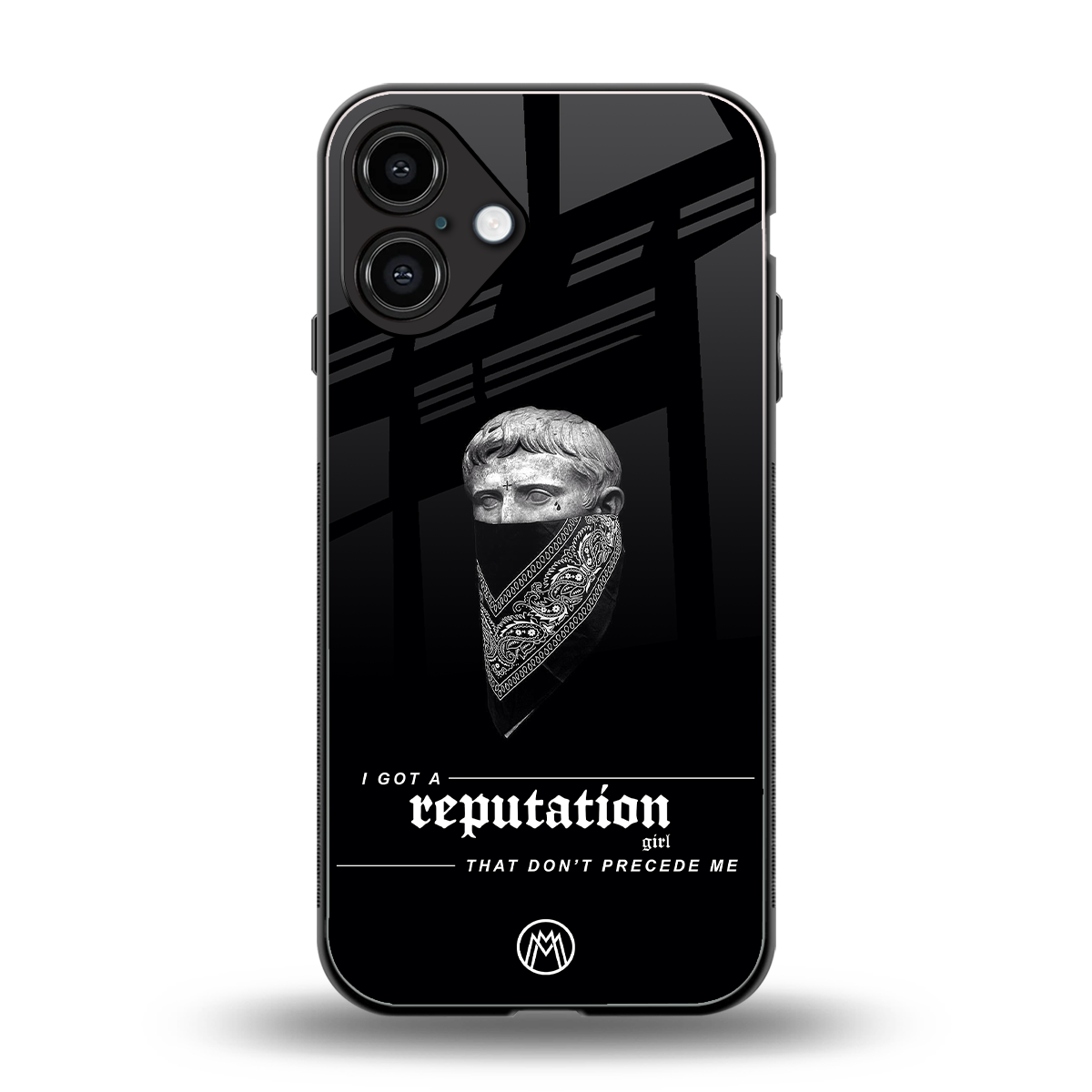 notorious back phone cover | glass case for iphone 16 plus