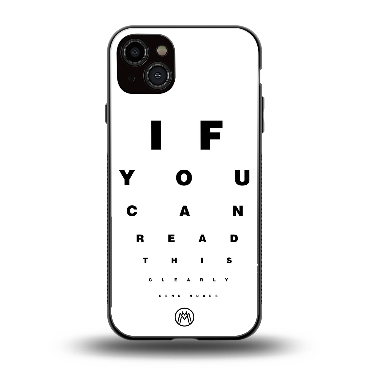 nude request back phone cover | glass case for iphone 15 plus