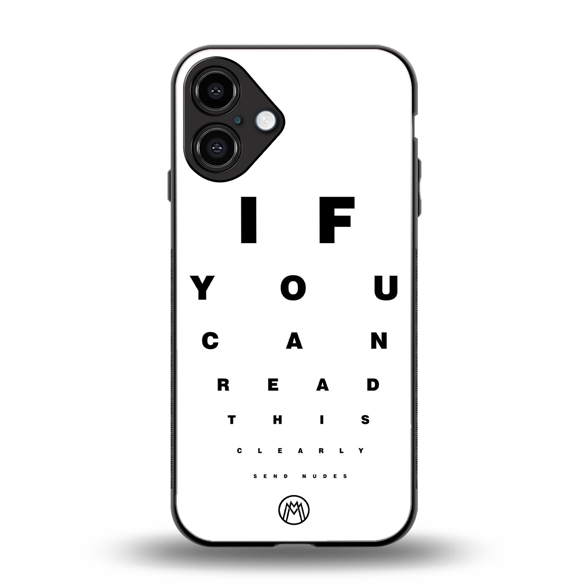 nude request back phone cover | glass case for iphone 16 plus