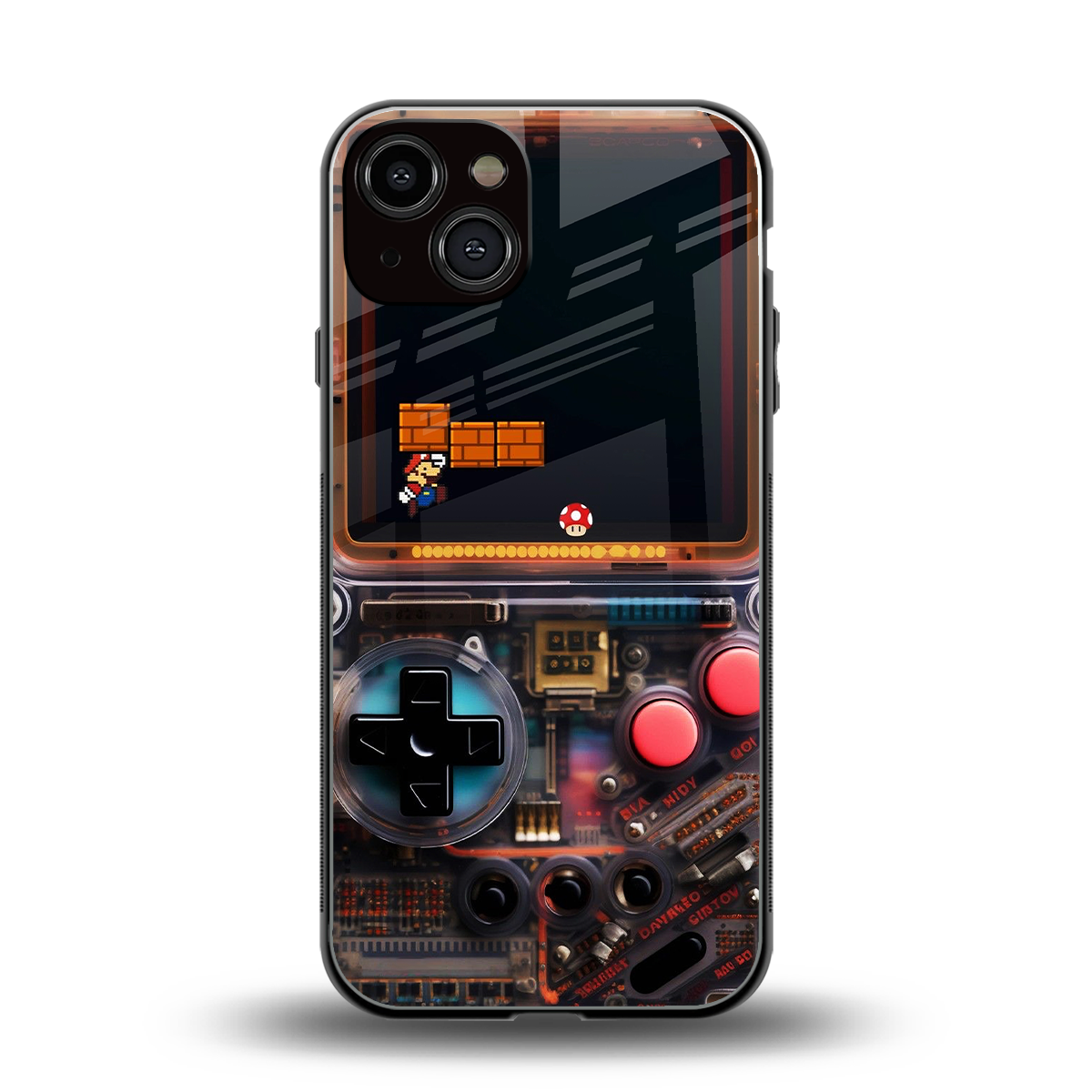og gameboy back phone cover | glass case for iphone 13