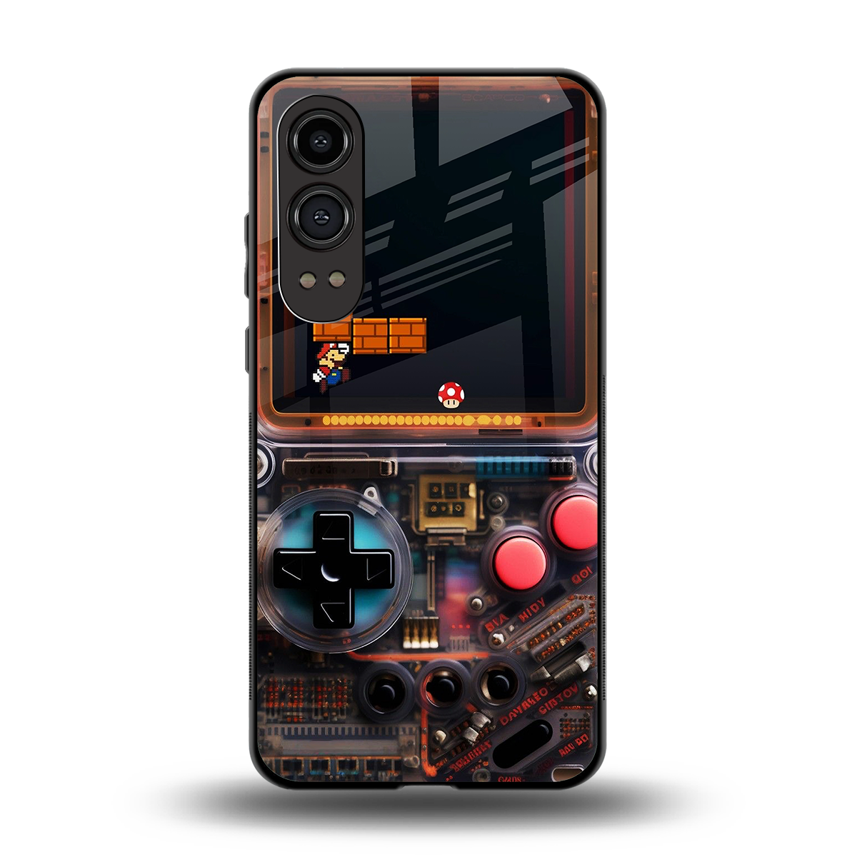 og gameboy back phone cover | glass case for oneplus nord ce 4 lite