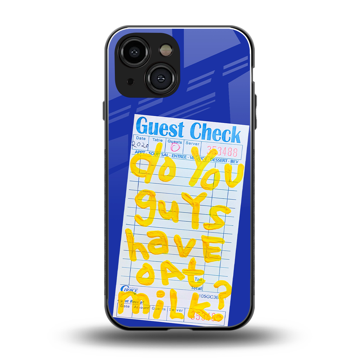 oat milk back phone cover | glass case for iphone 13 mini