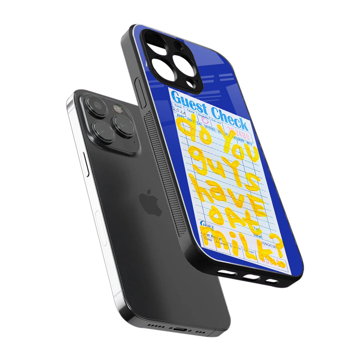 oat milk back phone cover | glass case for iphone 14 pro