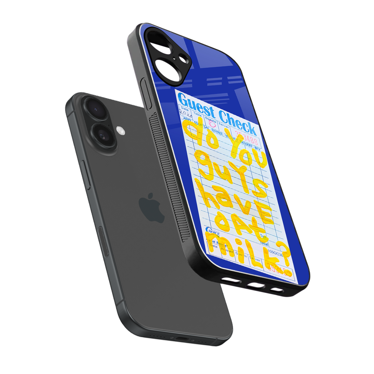 oat milk back phone cover | glass case for iphone 16 plus