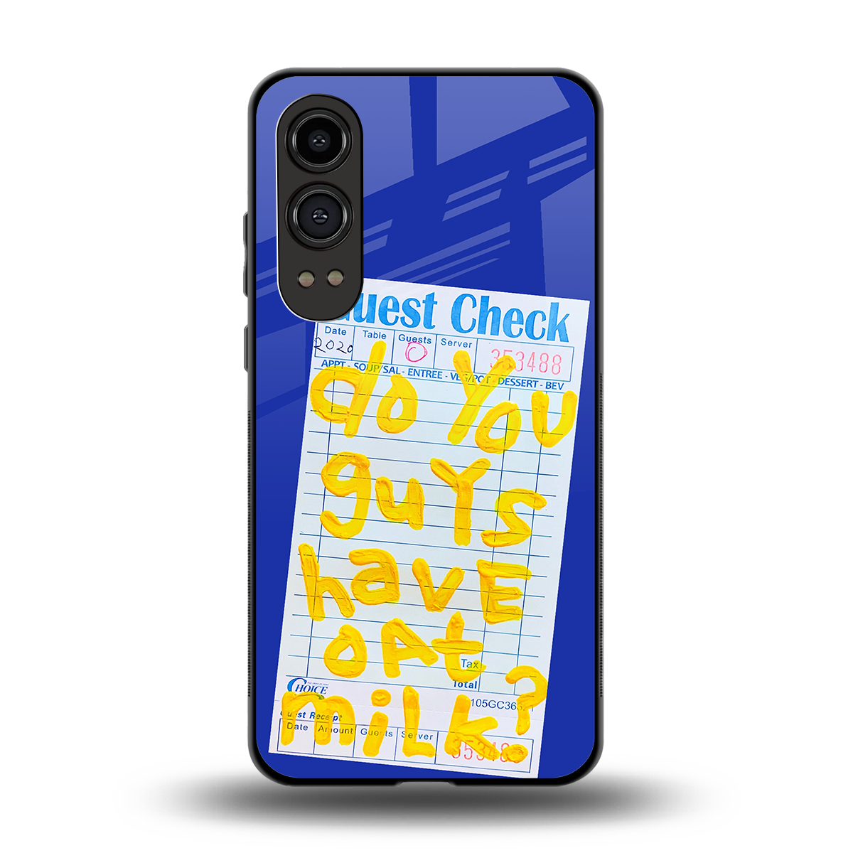 oat milk back phone cover | glass case for oneplus nord ce 4 lite