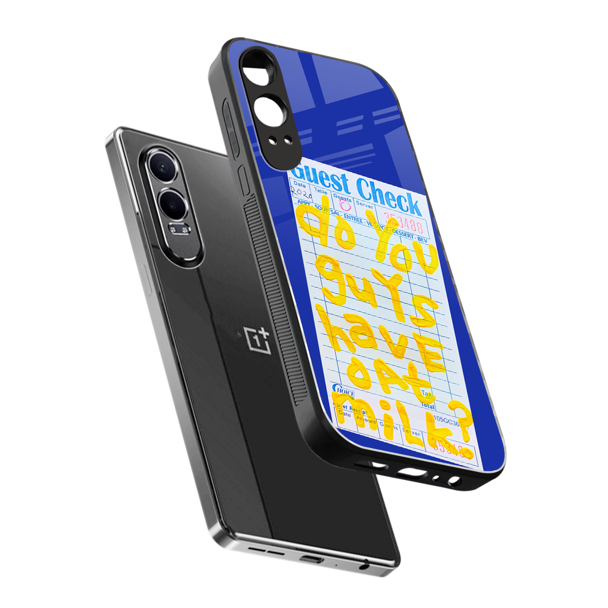 oat milk back phone cover | glass case for oneplus nord ce 4 lite