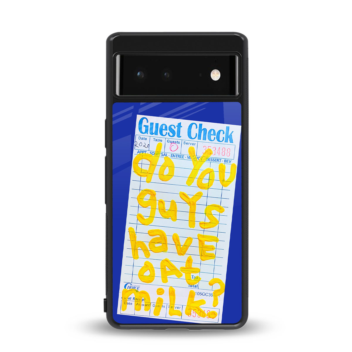 oat milk back phone cover | glass case for Google Pixel 6A
