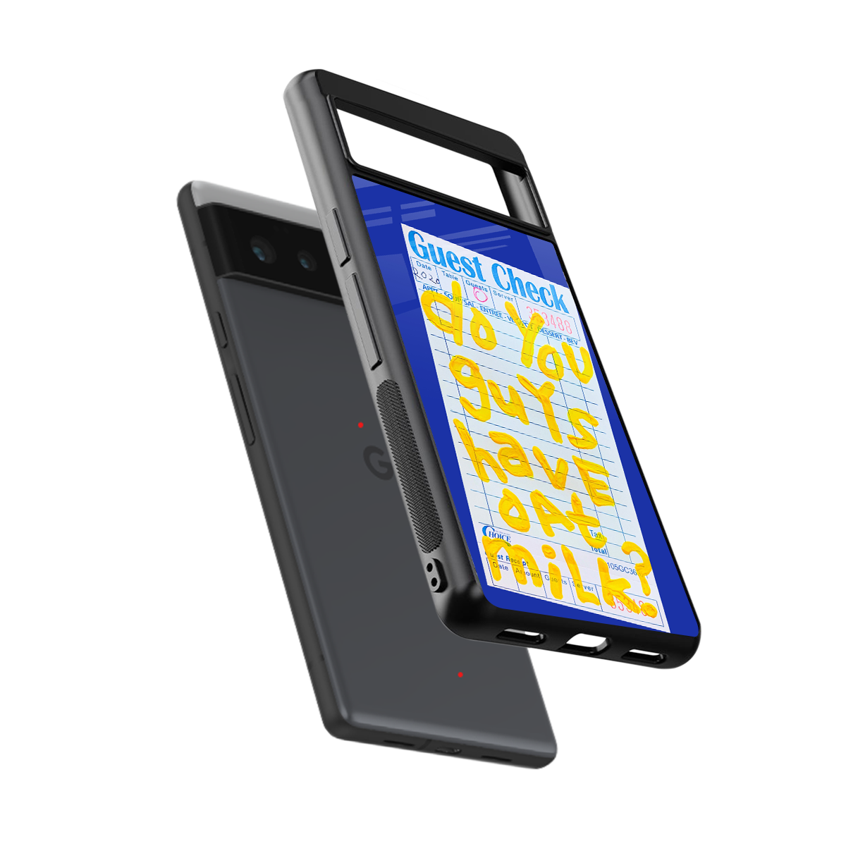 oat milk back phone cover | glass case for Google Pixel 6A