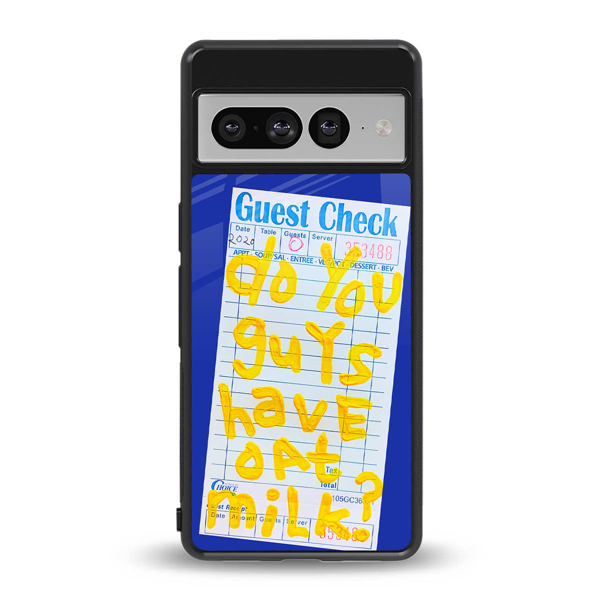 oat milk back phone cover | glass case for google pixel 7 pro