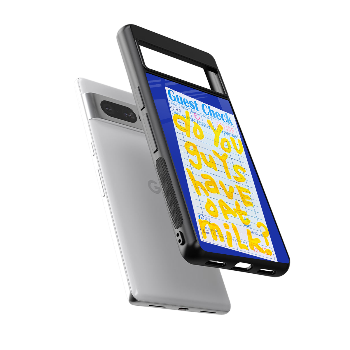 oat milk back phone cover | glass case for google pixel 7 pro