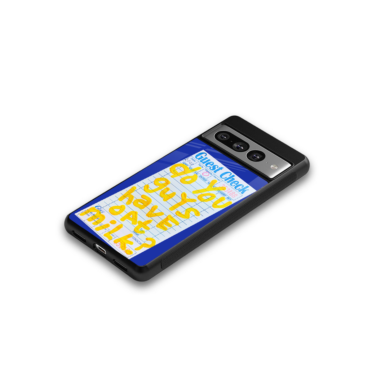 oat milk back phone cover | glass case for google pixel 7 pro