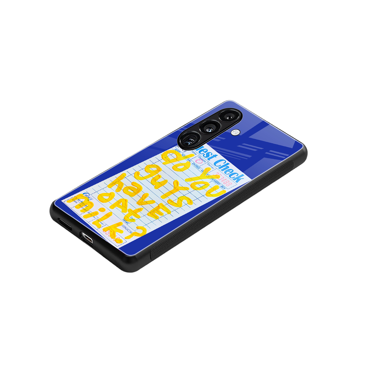 oat milk back phone cover | glass case for samsung galaxy s24 fe