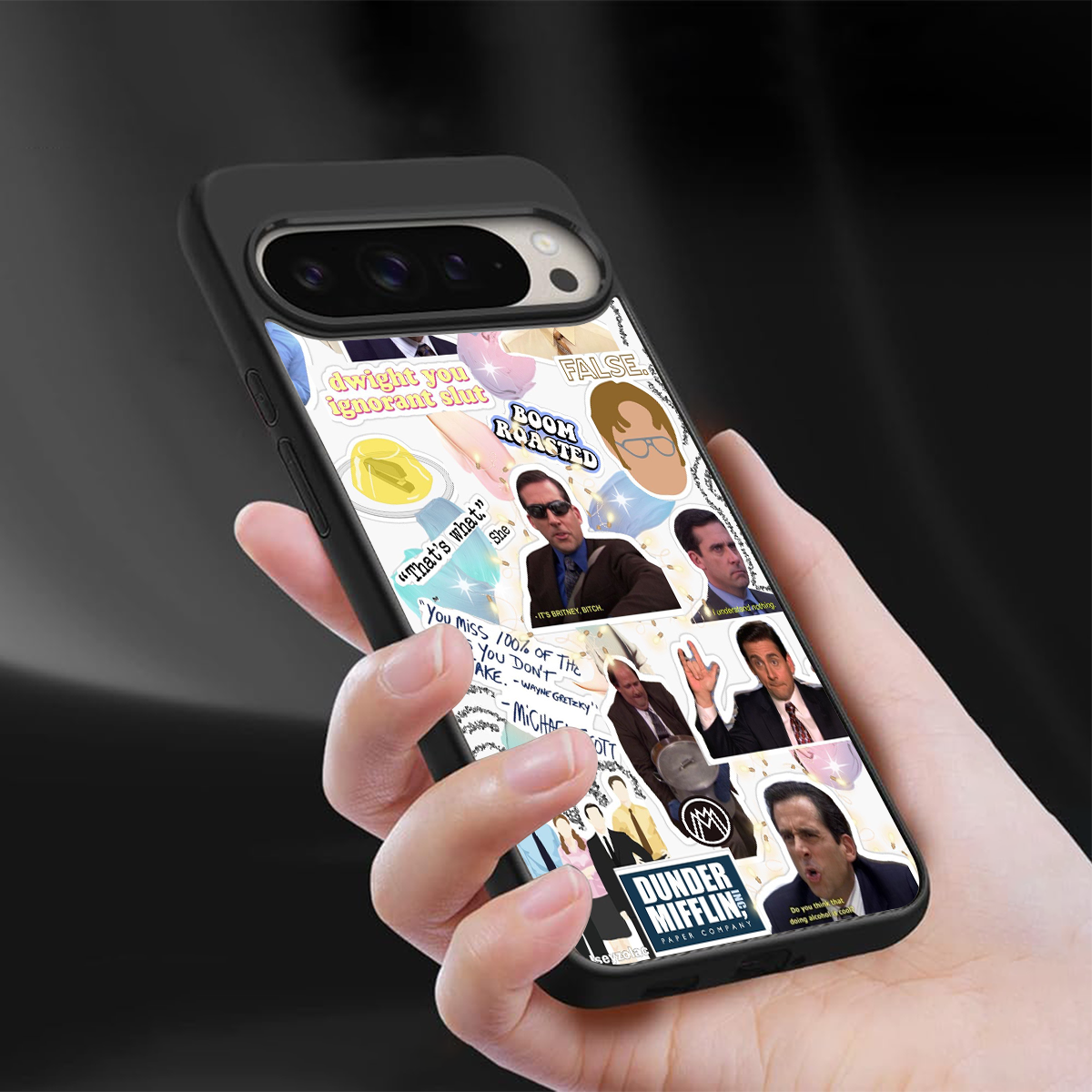 office mix back phone cover | glass case for google pixel 9 pro