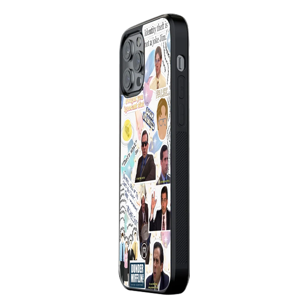 Slim Glass Back Phone Case for Multiple Brands โ iPhone, Samsung, Redmi, OnePlus, Oppo, Vivo