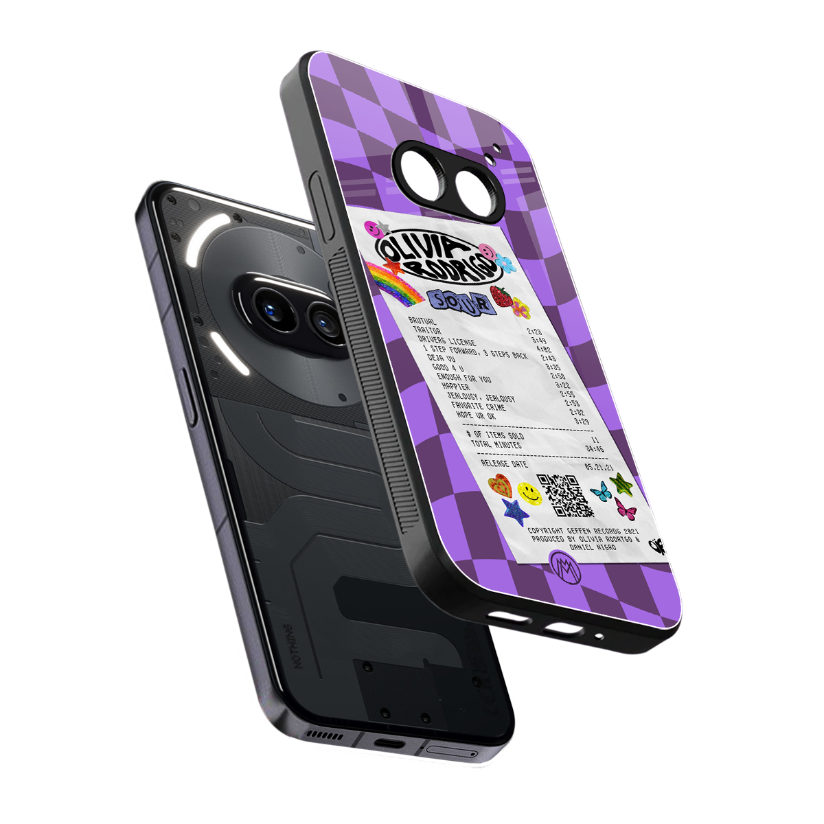 olivia rodrigo back phone cover | glass case for nothing phone 2a