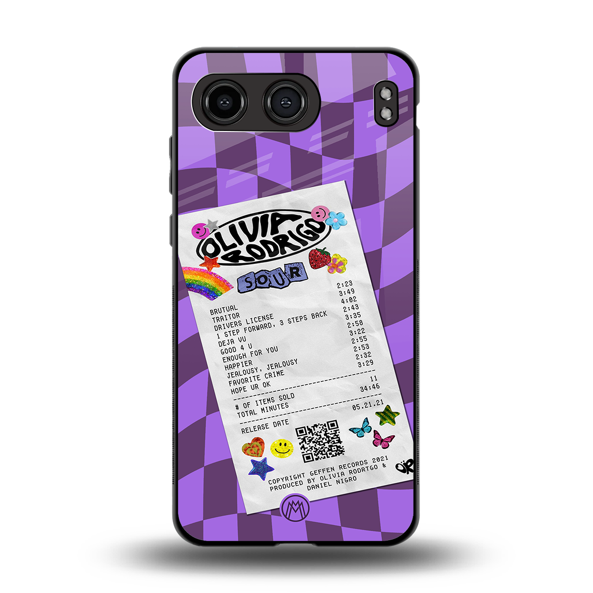 olivia rodrigo back phone cover | glass case for oneplus nord 4