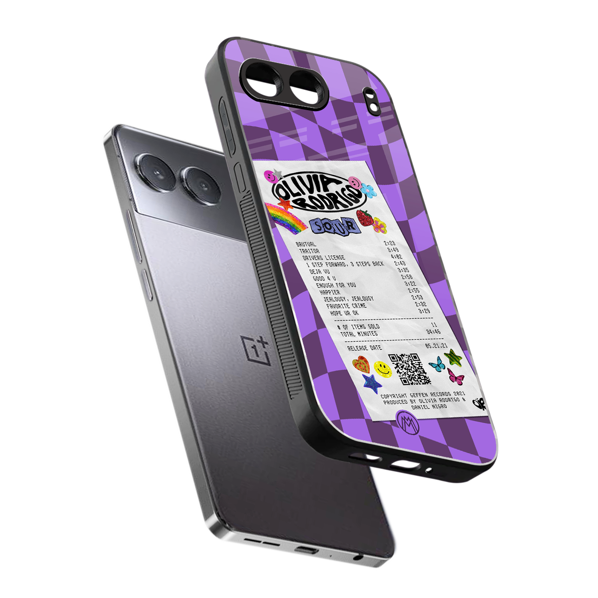 olivia rodrigo back phone cover | glass case for oneplus nord 4