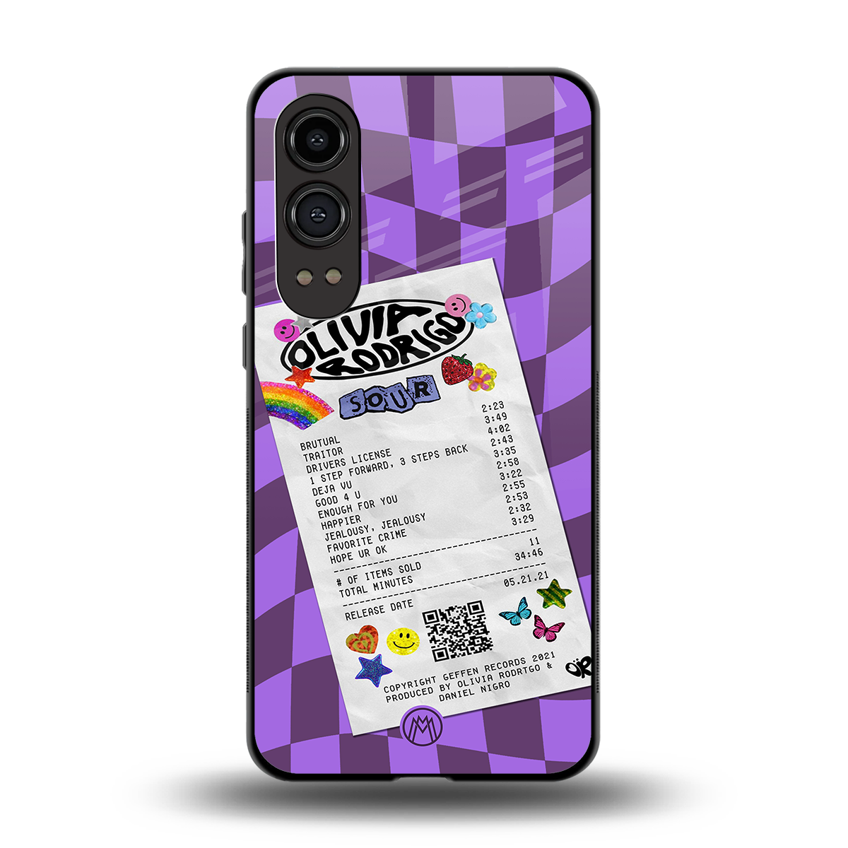 olivia rodrigo back phone cover | glass case for oneplus nord ce 4 lite