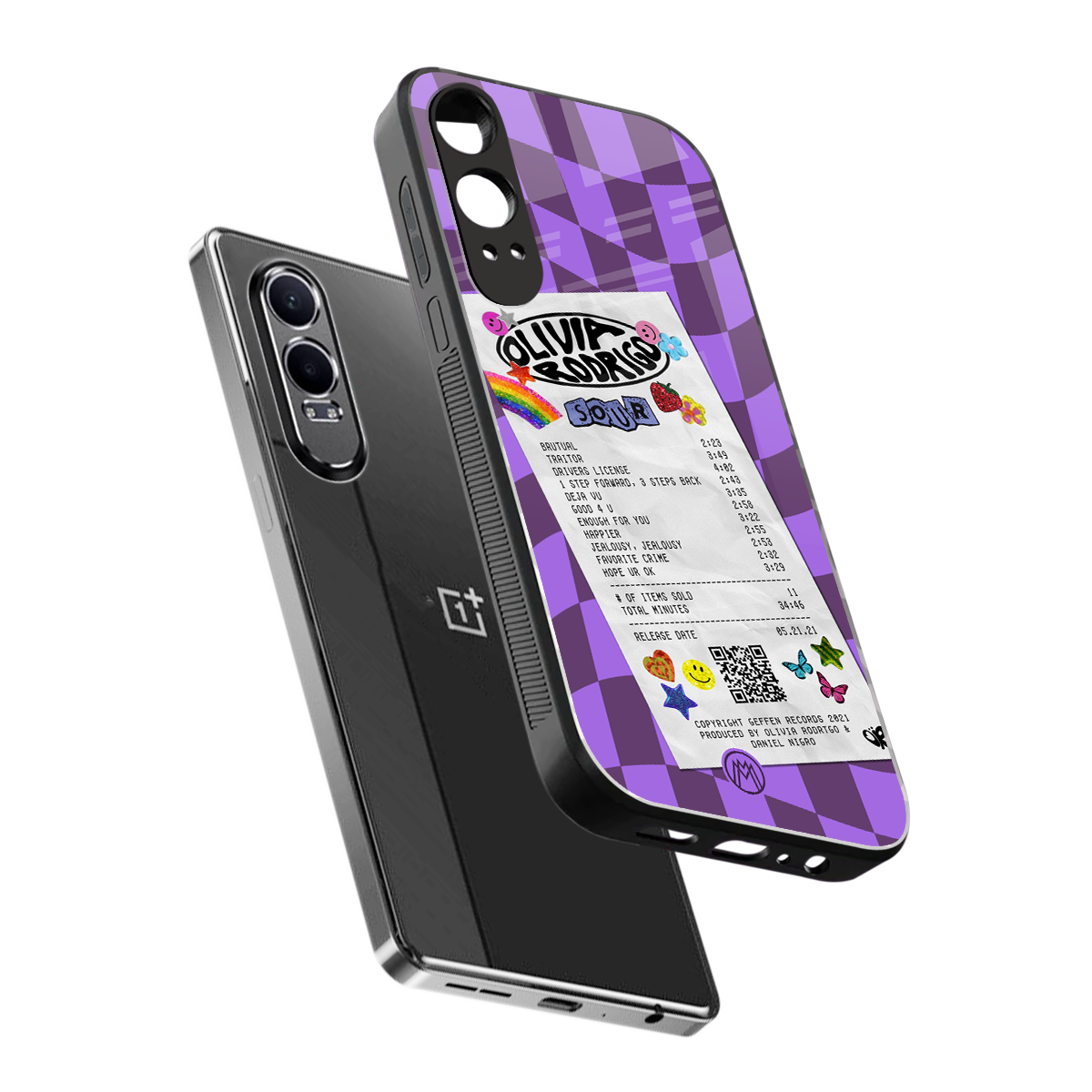 olivia rodrigo back phone cover | glass case for oneplus nord ce 4 lite