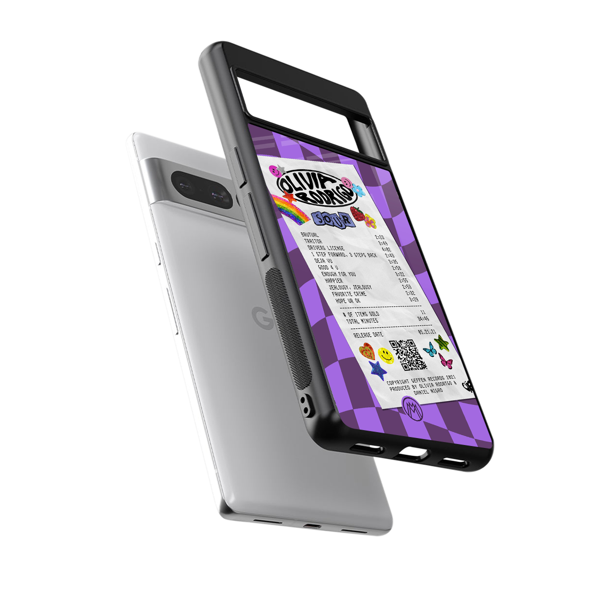 olivia rodrigo back phone cover | glass case for google pixel 7 pro