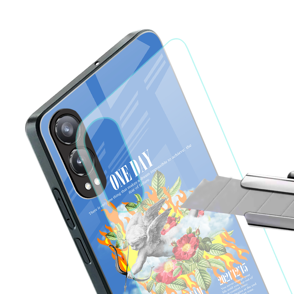 one day back phone cover | glass case for oneplus nord ce 4 lite