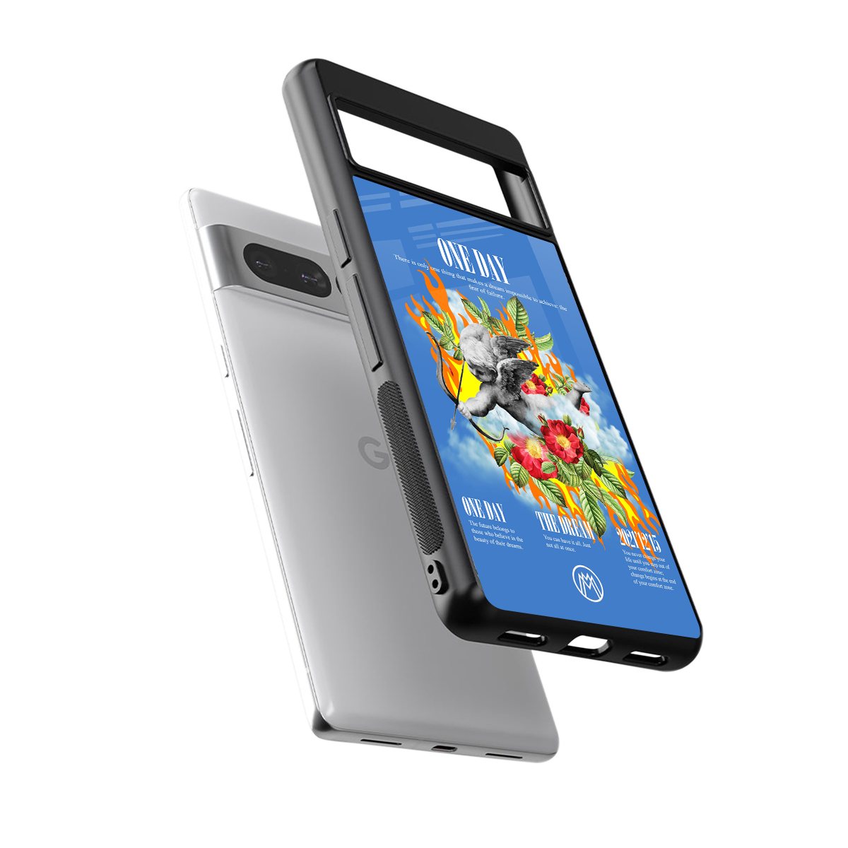 one day back phone cover | glass case for google pixel 7 pro