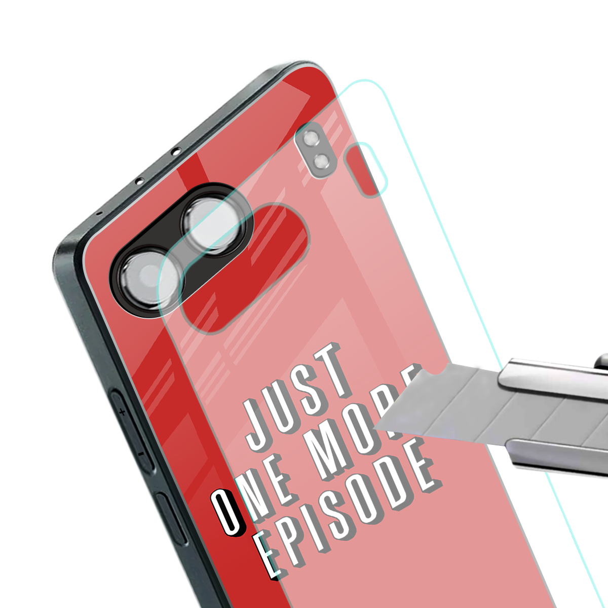 one more episode netflix back phone cover | glass case for oneplus nord 4
