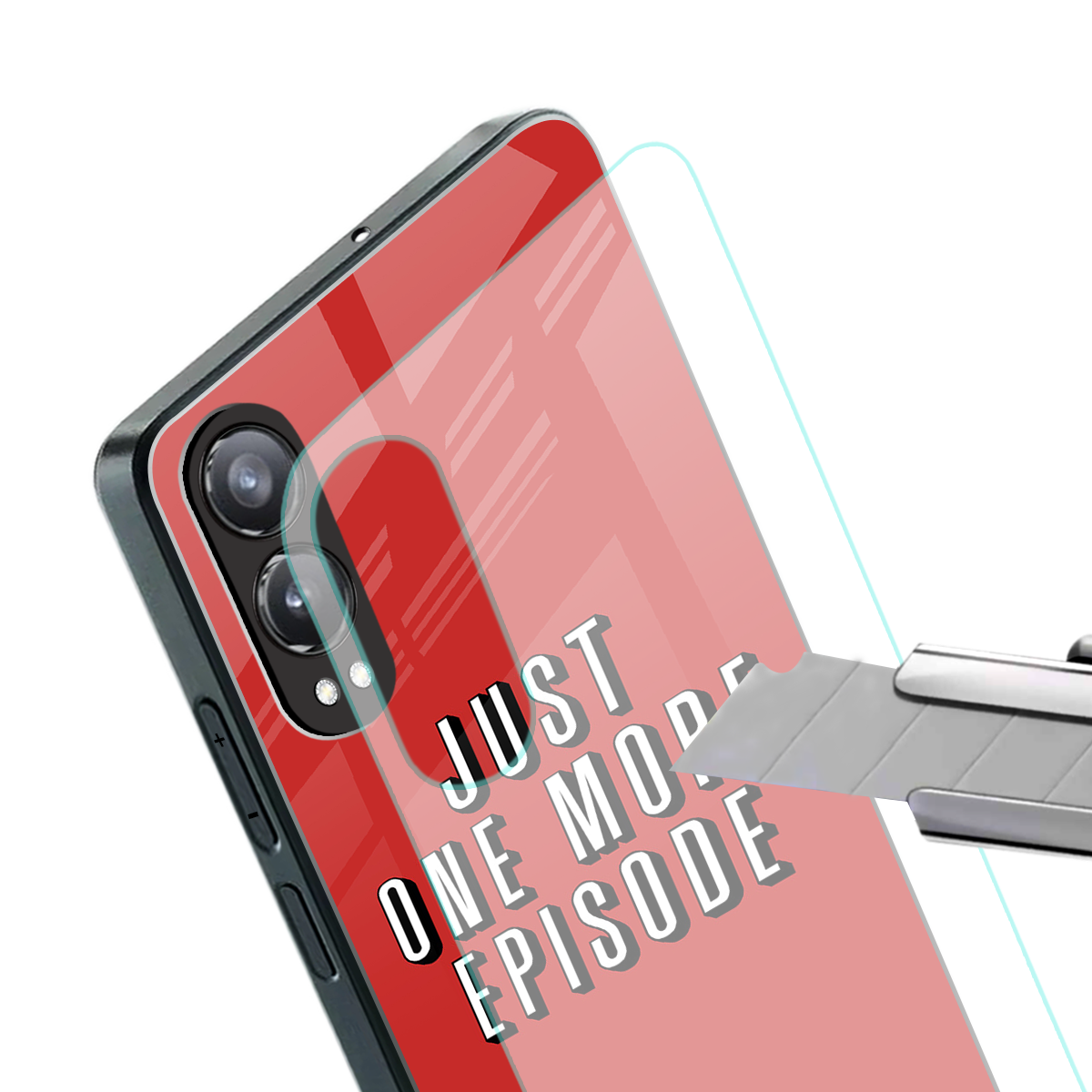 one more episode netflix back phone cover | glass case for oneplus nord ce 4 lite