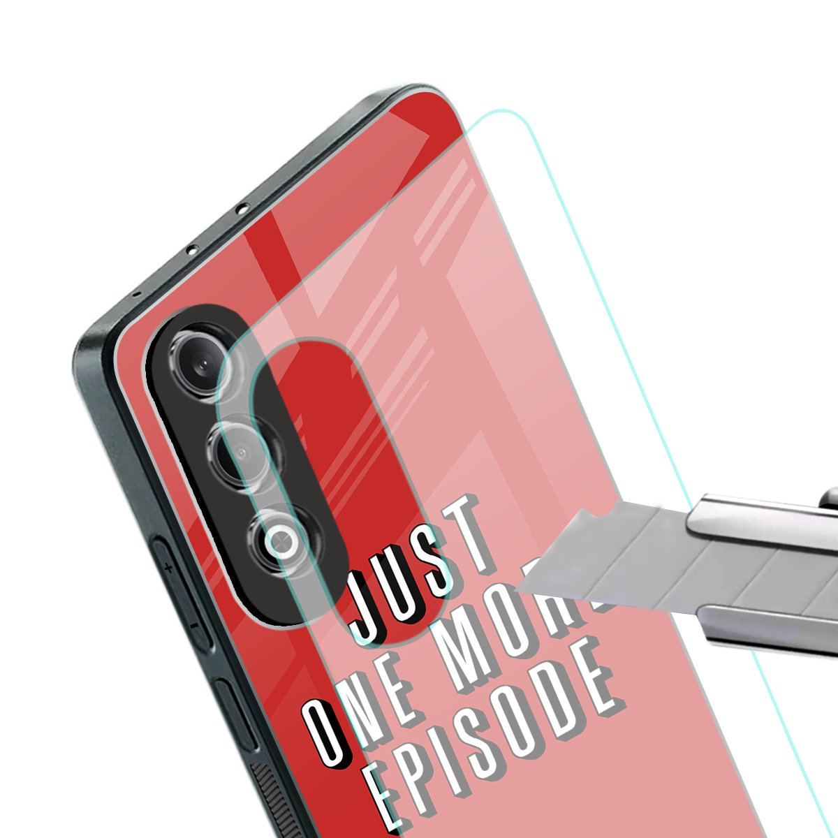 one more episode netflix back phone cover | glass case for oneplus nord ce 4