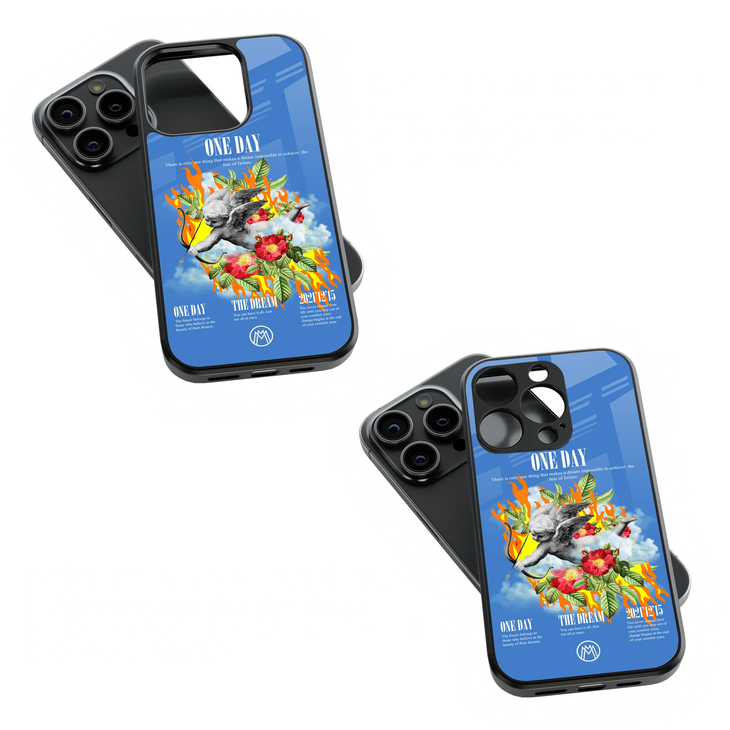 Trendy Glass Back Mobile Case for iPhone, Samsung, Redmi, OnePlus, Google Pixel, Motorola