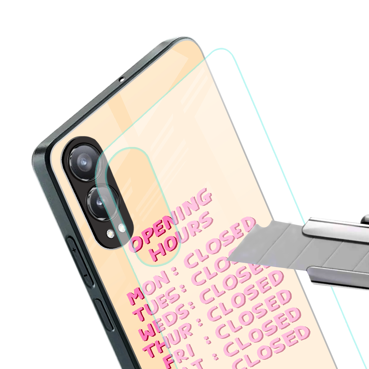 opening hours back phone cover | glass case for oneplus nord ce 4 lite