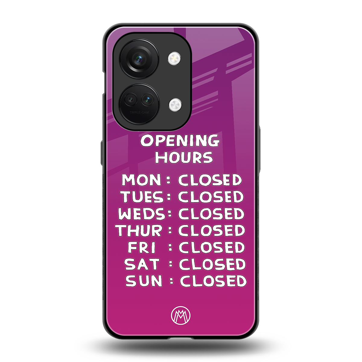opening hours pink edition back phone cover | glass case for oneplus nord 3