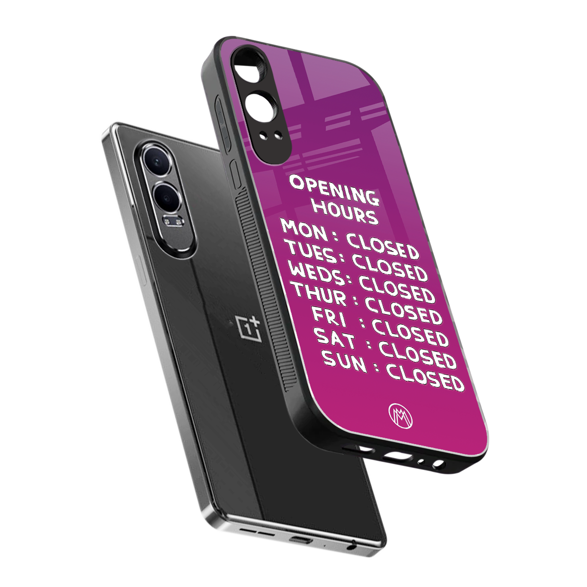 opening hours pink edition back phone cover | glass case for oneplus nord ce 4 lite
