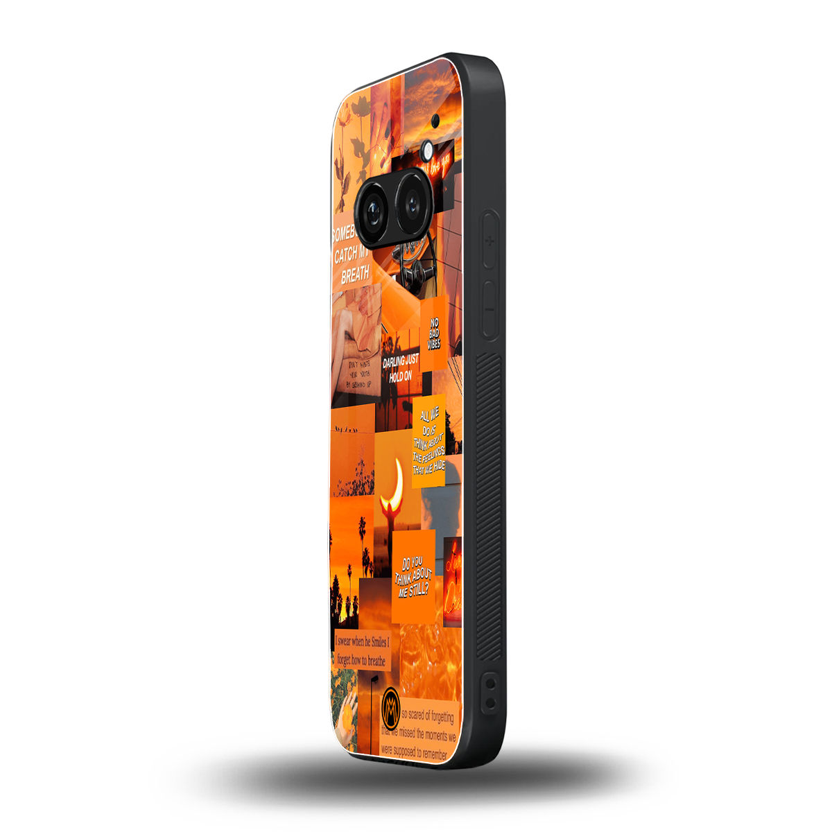orange aesthetic back phone cover | glass case for nothing phone 2a
